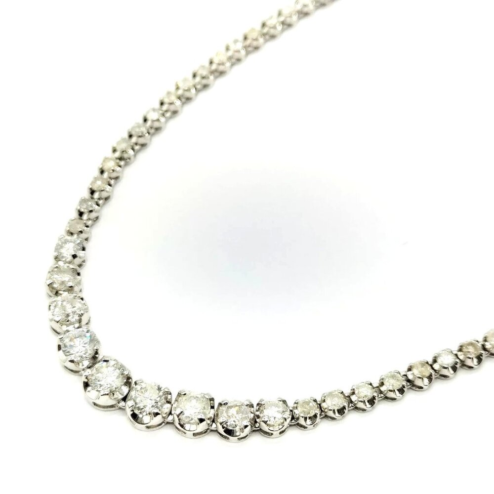 Jewelry Necklace Diamond 5ct White Gold 3554718
